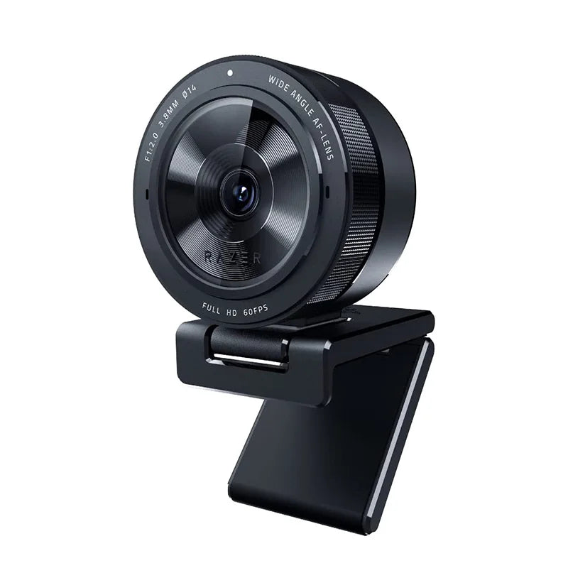 Razer-Kiyo Pro Streaming Webcam, Sem Compressão, 1080p, 60FPS, Alto Desempenho, Sensor de Luz Adaptativo, HDR Ativado, Rápido, USB 3.0