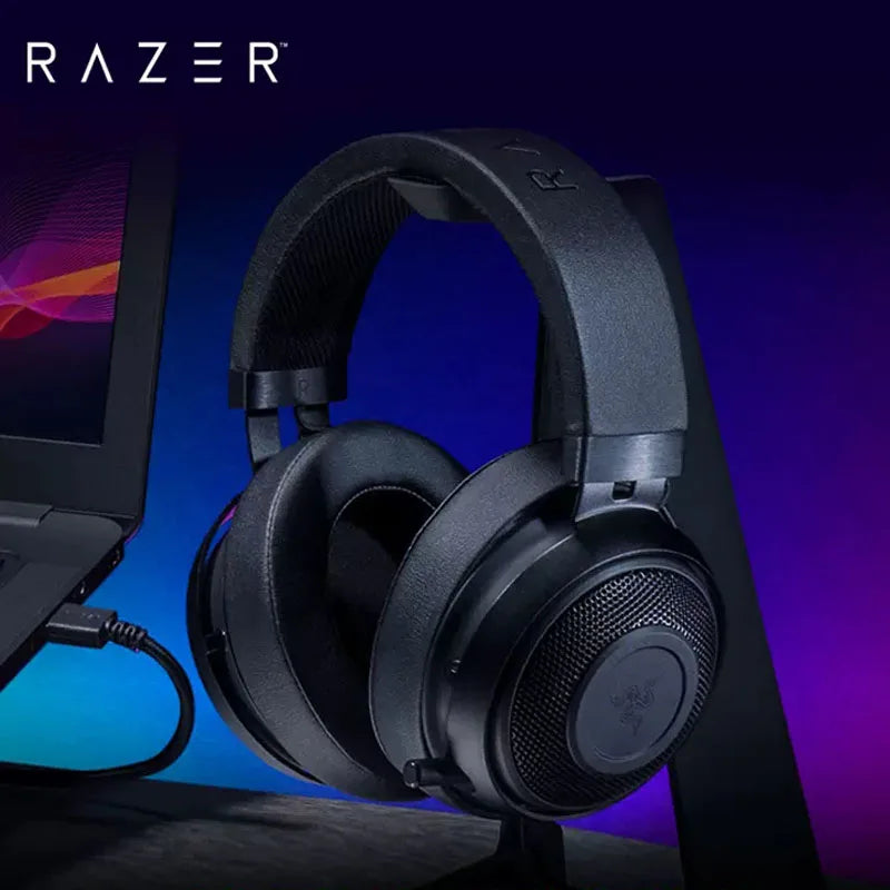Razer-Kraken Pro V2 Gaming Headset com fio, microfone 7.0 Surround Sound, fone de ouvido gamer para Xbox One, PS4