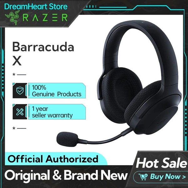 Razer barracuda x sem fio gaming headset multi-plataforma USB-C conectividade com microfone gamer fone de ouvido para computador portátil