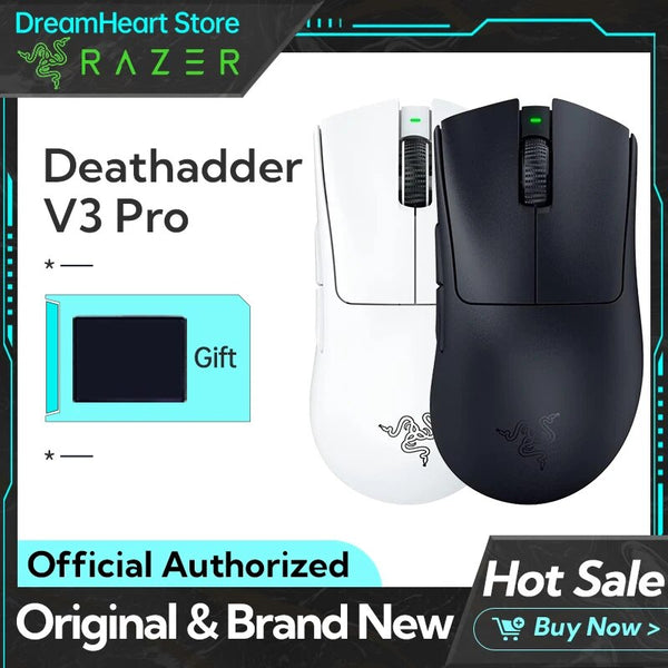Razer deathadder v3 pro sem fio gamer 63g ultra leve 30k dpi sensor óptico para computador portátil