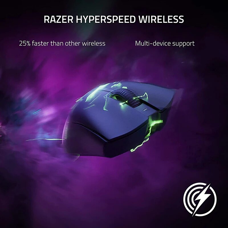 Razer deathadder v3 pro sem fio gamer 63g ultra leve 30k dpi sensor óptico para computador portátil
