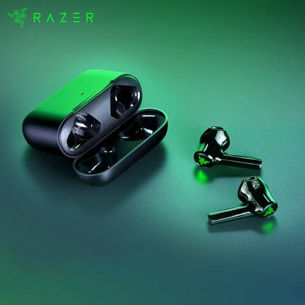 Razer hammerhead verdadeiro x fones de ouvido para jogos sem fio: 60ms baixa latência-bluetooth 5.2 emparelhamento automático-toque habilitado