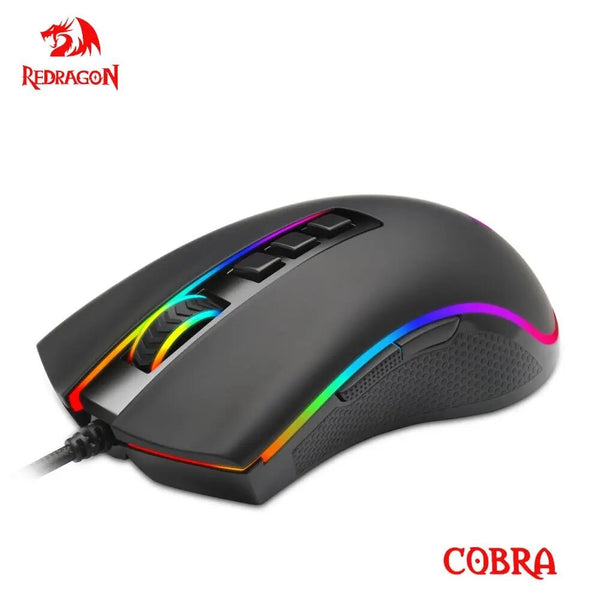 Redragon COBRA 9 M711 RGB USB Wired Gaming Mouse 12400 DPI botões camundongos Programável ergonômico Para PC Computador Gamer