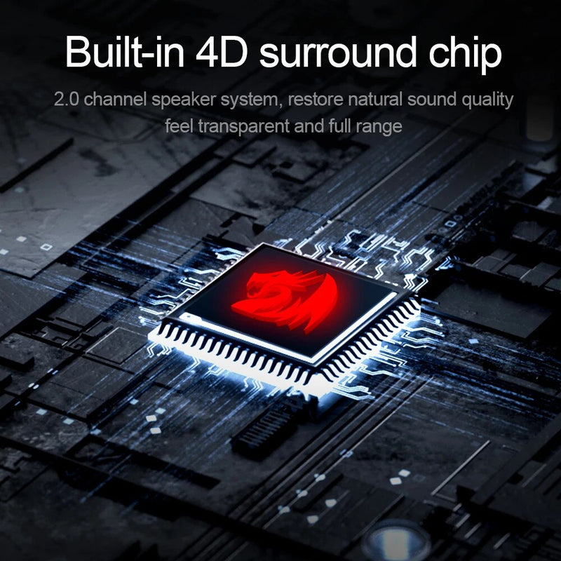 Redragon GS520 Bigorna aux estéreo de 3.5mm para alto-falantes surround música RGB barra de som para computador 2.0 PC notebook em casa TV alto-falantes