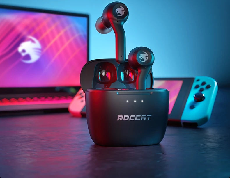 Roccan Syn Buds Fone De Ouvido Sem Fio Bluetooth Hi-Res Híbrido Anc Baixa Latência Gaming Headset Ergonômico À Prova D 'Água Gaming Headphones