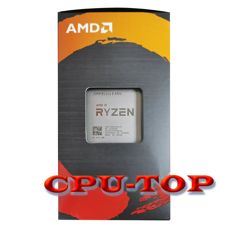 Novo Processador para CPU AMD Ryzen 5 com Ventilador Cooler, R5 5500, 3,6 GHz, 6 Core, 12 Thread, 7NM, 65W, L3 = 16M, 100-000000457, AM4