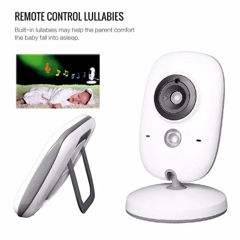 Vídeo Baby Monitor com Exibição de Temperatura, Câmera De Áudio, Observação Noturna, 2 Expedição, Mãe E Filhos, VB603, 2.4G
