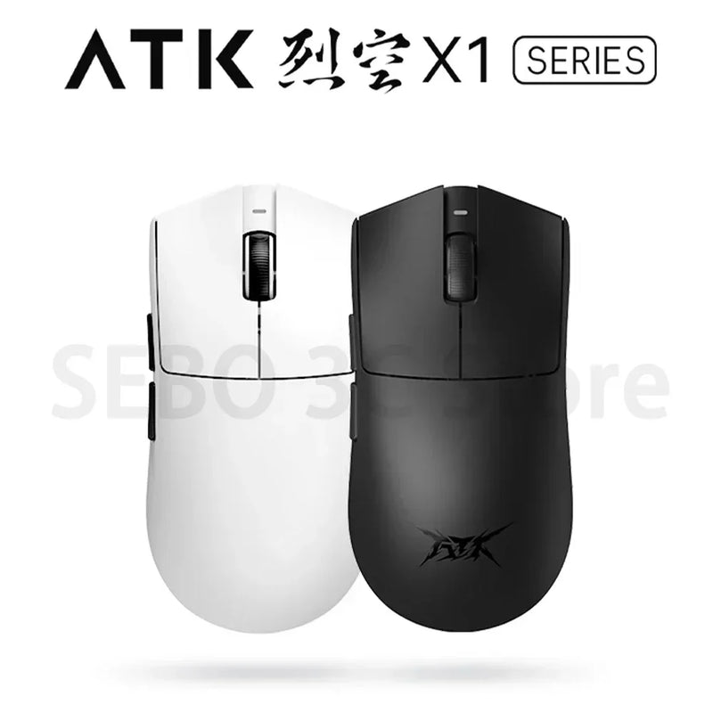 ATK Blazing Sky X1 Pro Max Ultra ULTIMATE Mouse Três Modos Bluetooth Mouse Sem Fio Paw3950 8K Leve FPS E-sports Pc Gamer