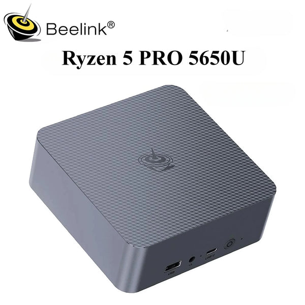 Beelink EQR5 Ryzen 5 PRO 5650U Mini PC Windows 11 Pro DDR4 16GB 500GB SSD WIFI6 BT5.2 Computador gamer de mesa