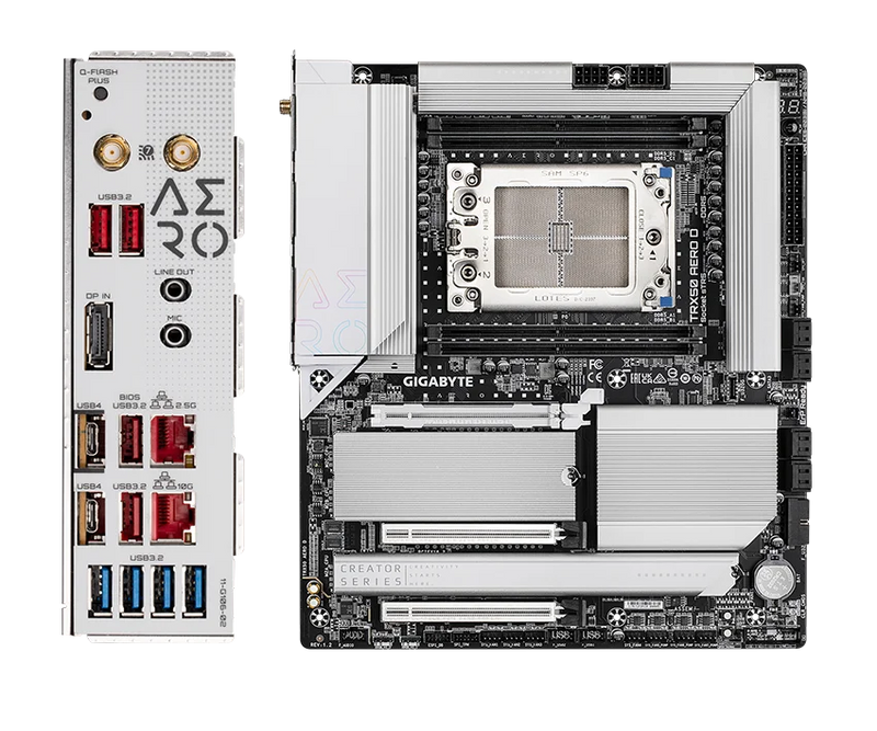 TRX50 AERO D (sTR5/AMD/ TRX50/ E-ATX/ DDR5/AMD Ryzen Threadripper PRO 7000/ Placa-mãe)
