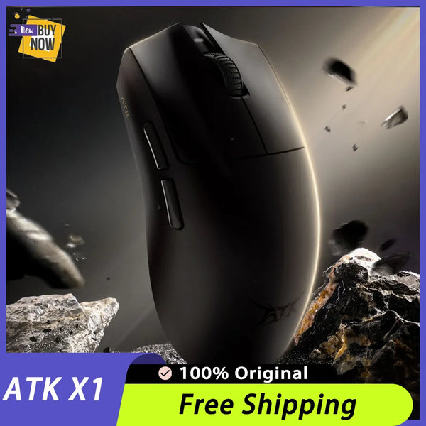 ATK Blazing Sky X1 Pro Max Ultra ULTIMATE Mouse Três Modos Bluetooth Mouse Sem Fio Paw3950 8K Leve FPS E-sports Pc Gamer