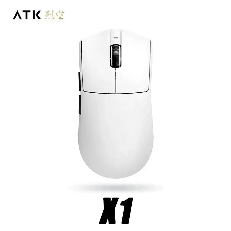 ATK Blazing Sky X1 Pro Max Ultra ULTIMATE Mouse Três Modos Bluetooth Mouse Sem Fio Paw3950 8K Leve FPS E-sports Pc Gamer