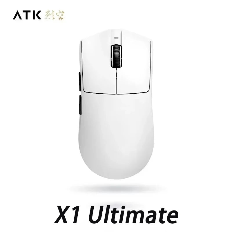 ATK Blazing Sky X1 Pro Max Ultra ULTIMATE Mouse Três Modos Bluetooth Mouse Sem Fio Paw3950 8K Leve FPS E-sports Pc Gamer