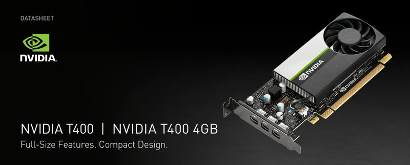 Original NVIDIA Quadro T400 4GB 64bit GDDR6 PCI Express 3.0x16 Workstation Placa de Vídeo Mini DP Display Card