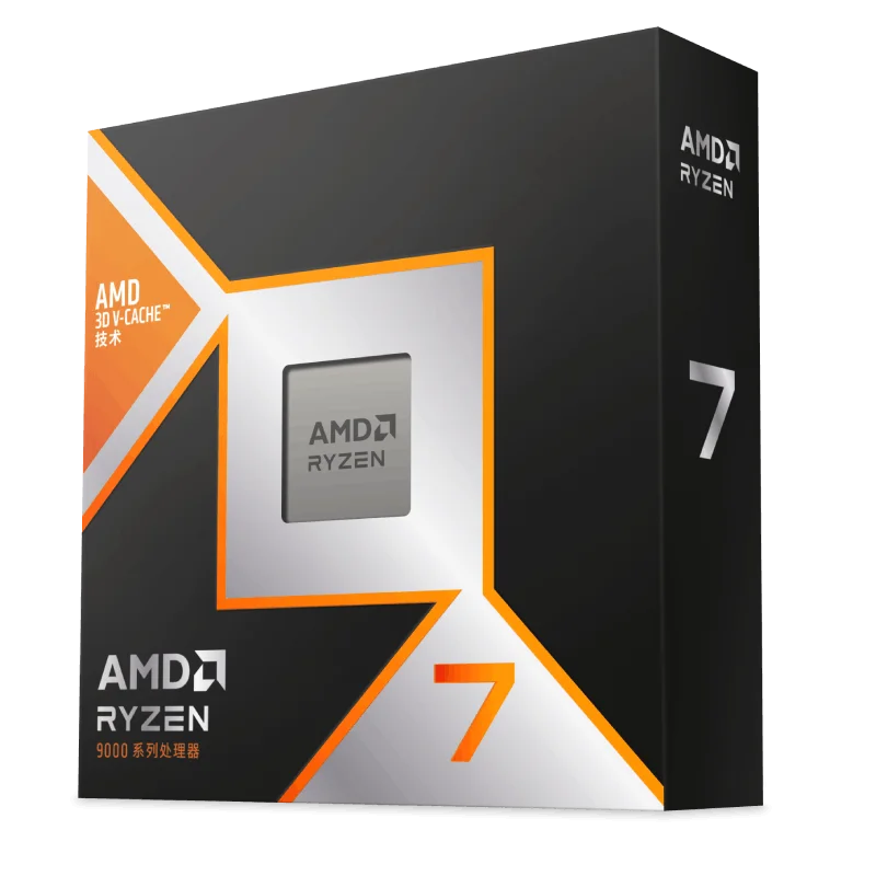 Ryzen 7 9800X3D CPU R7 9800X3D Processador para B850 B650 B650E X670E 4,7 até 5,2 GHz 8 núcleos 16 threads AM5 9000 Series em caixa