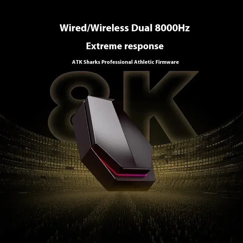 ATK Blazing Sky X1 Pro Max Ultra ULTIMATE Mouse Três Modos Bluetooth Mouse Sem Fio Paw3950 8K Leve FPS E-sports Pc Gamer