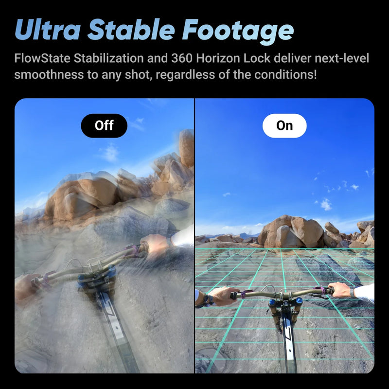 Insta360 X4 - Câmera de ação 360 à prova d'água 8K, vídeo grande angular 4K, bastão de selfie invisível, protetores de lente removíveis, último de 135 minutos