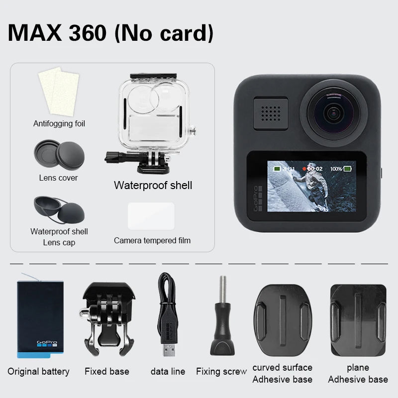 (Used) GoPro MAX 360 action camera 5.2k Go Pro MAX 360 original camera vlog camera 360 action camera