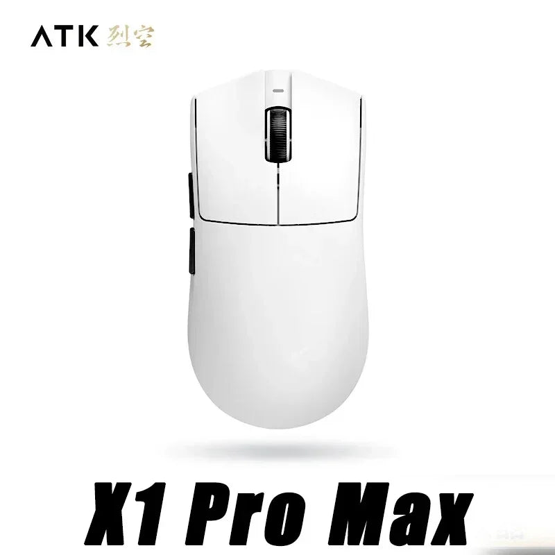 ATK Blazing Sky X1 Pro Max Ultra ULTIMATE Mouse Três Modos Bluetooth Mouse Sem Fio Paw3950 8K Leve FPS E-sports Pc Gamer