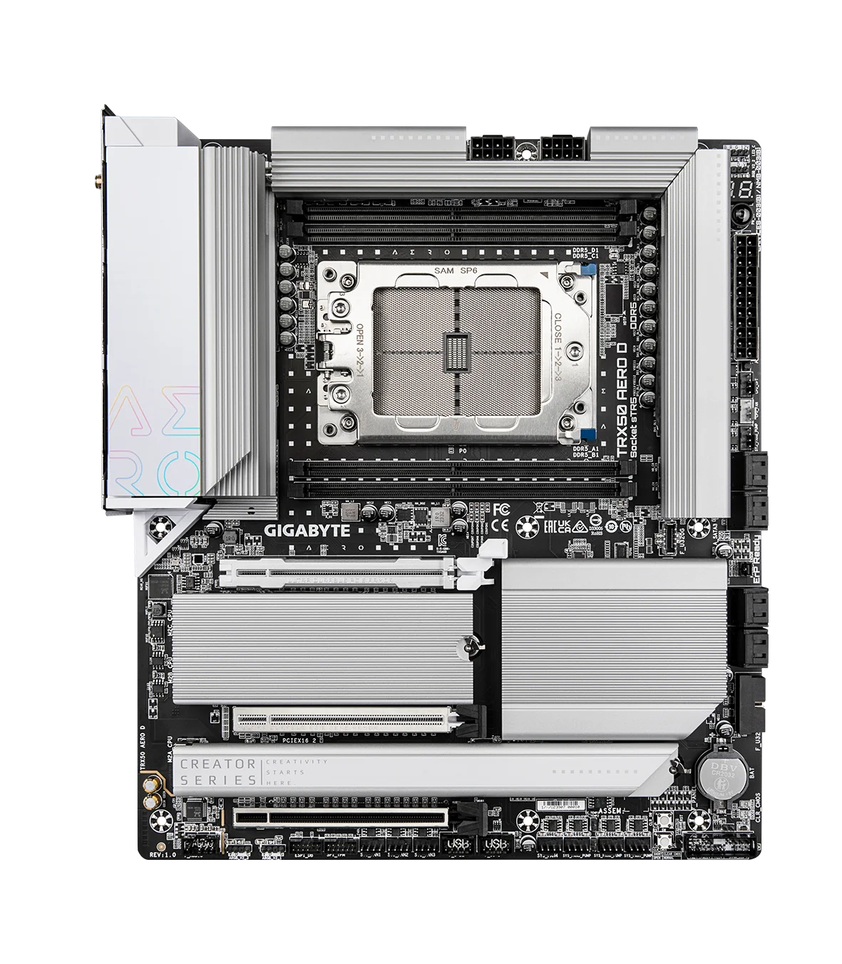 TRX50 AERO D (sTR5/AMD/ TRX50/ E-ATX/ DDR5/AMD Ryzen Threadripper PRO 7000/ Placa-mãe)