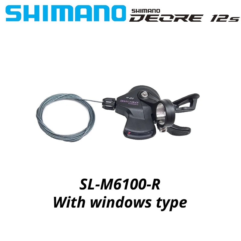 SHIMANO-DEORE Desviador traseiro, Alavanca de Deslocamento Direita, Braçadeira, 12V, 12 S, Shadow RD, Velocidade 1x12, RAPIDFIRE PLUS, Original, Novo