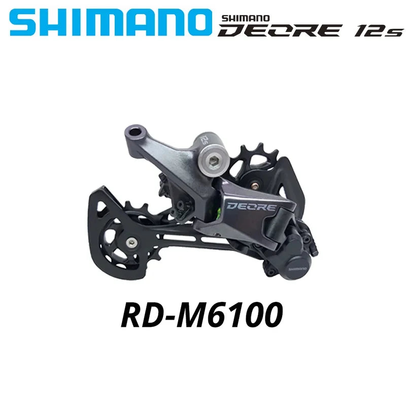 SHIMANO-DEORE Desviador traseiro, Alavanca de Deslocamento Direita, Braçadeira, 12V, 12 S, Shadow RD, Velocidade 1x12, RAPIDFIRE PLUS, Original, Novo