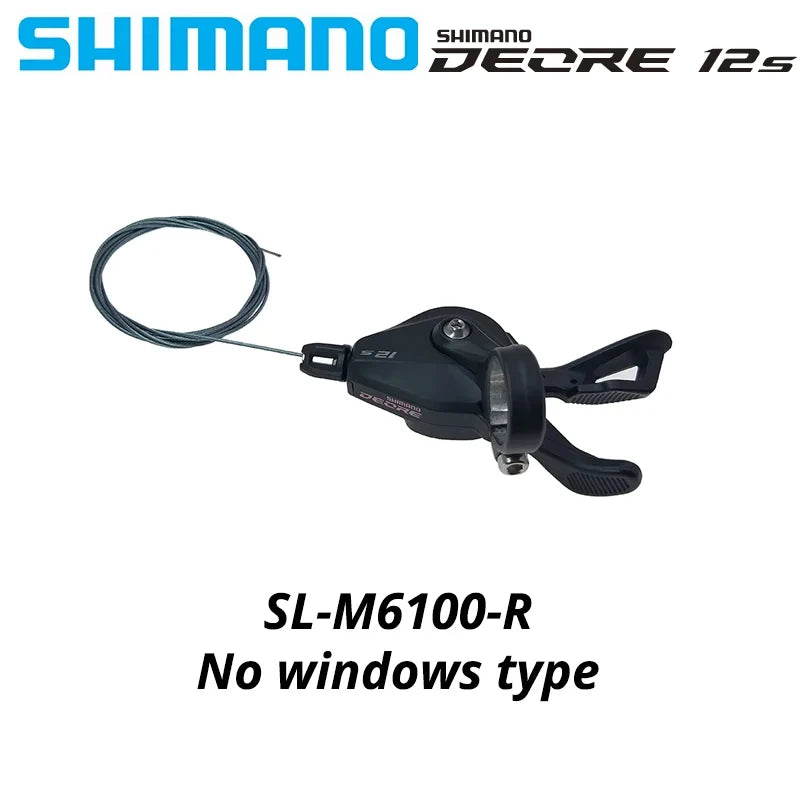 SHIMANO-DEORE Desviador traseiro, Alavanca de Deslocamento Direita, Braçadeira, 12V, 12 S, Shadow RD, Velocidade 1x12, RAPIDFIRE PLUS, Original, Novo