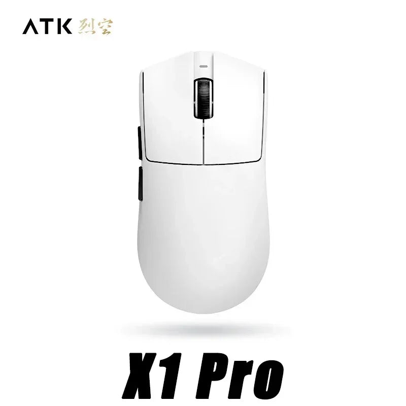 ATK Blazing Sky X1 Pro Max Ultra ULTIMATE Mouse Três Modos Bluetooth Mouse Sem Fio Paw3950 8K Leve FPS E-sports Pc Gamer
