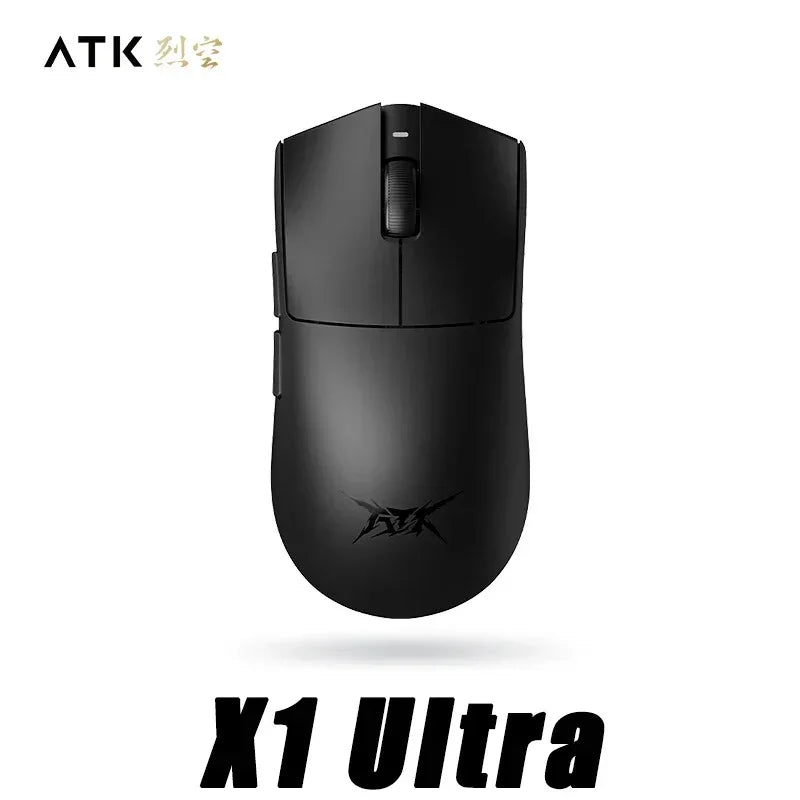 ATK Blazing Sky X1 Pro Max Ultra ULTIMATE Mouse Três Modos Bluetooth Mouse Sem Fio Paw3950 8K Leve FPS E-sports Pc Gamer