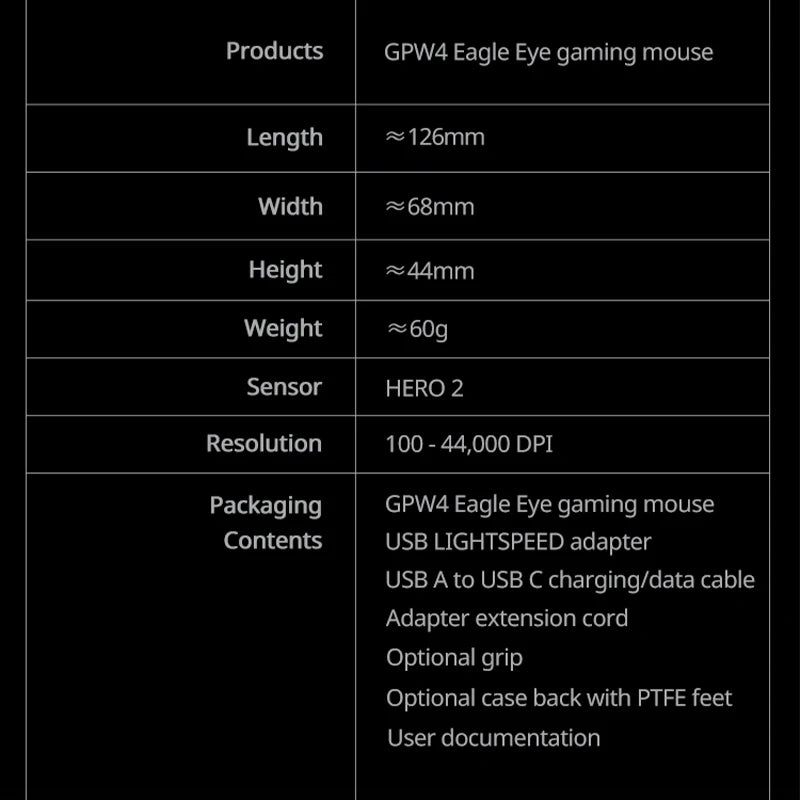 Logitech G PRO X SUPERLIGHT 2 DEX Mouse para jogos sem fio GPW 4 mouse gamer pc gamer Eagle Eye