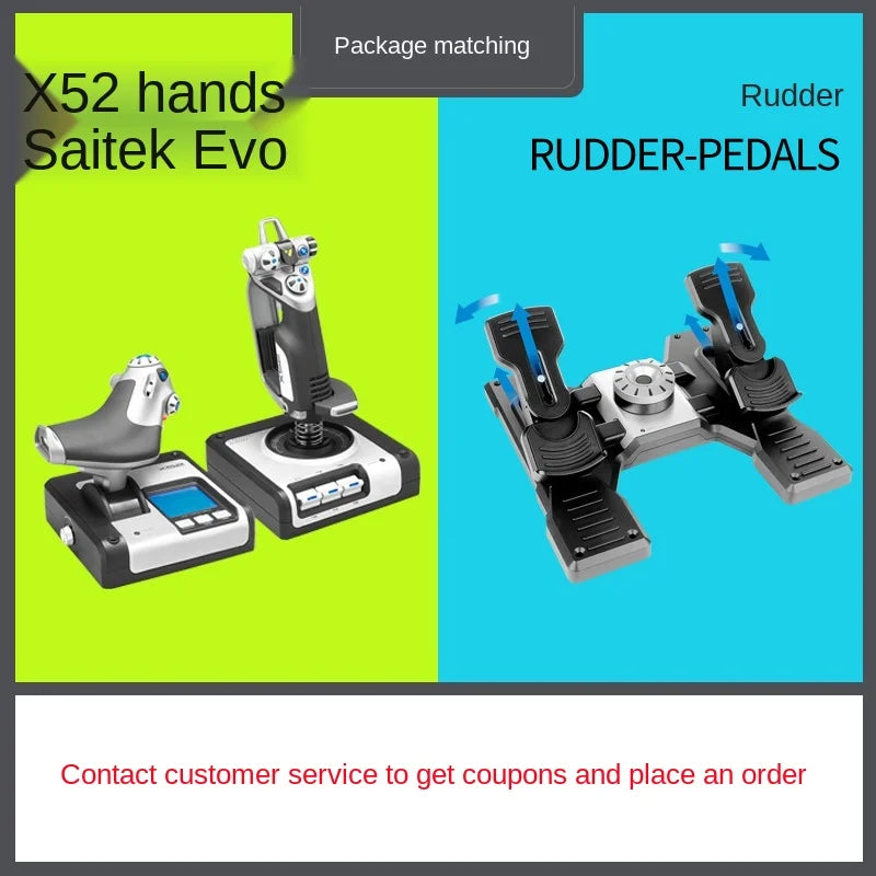 SaiTek-Microsoft Flight Fighter Simulação, Jogos de Computador Joystick Simulator, Throttle Rocker, 2020, X56