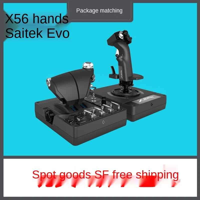 SaiTek-Microsoft Flight Fighter Simulação, Jogos de Computador Joystick Simulator, Throttle Rocker, 2020, X56