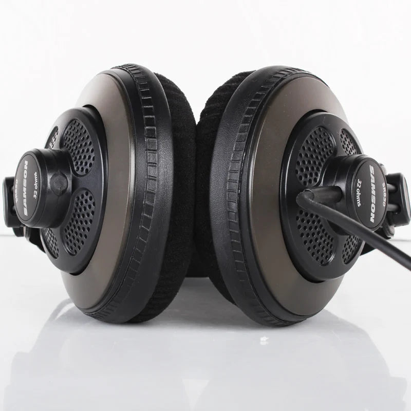 Samsung SR850 profissional monitoramento fone de ouvido estúdio semi-aberto monitor fone de ouvido com veludo Earpads, original