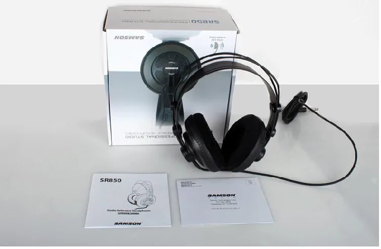 Samsung SR850 profissional monitoramento fone de ouvido estúdio semi-aberto monitor fone de ouvido com veludo Earpads, original