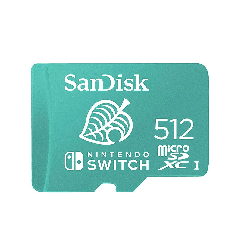 SanDisk-Cartão de Memória Original para Nintendo Switch, TF Flash Card, MicroSDXC, até 100 Mbps, 64GB, 128GB, 256GB, 512GB
