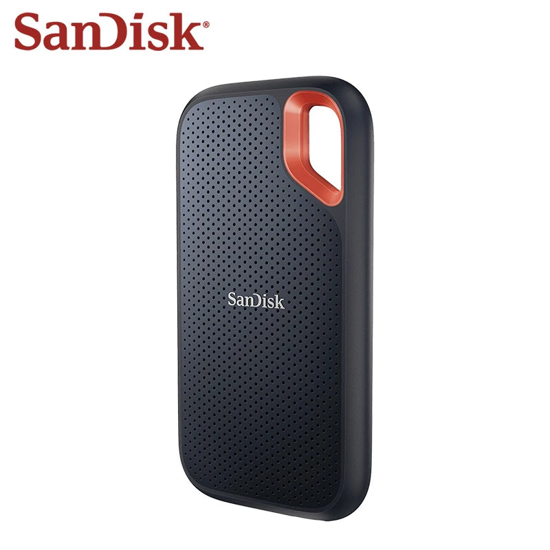 SanDisk-Unidade Externa de Estado Sólido Portátil, SSD Original, E61 Extreme PRO, 500GB, 1TB, 2TB, 4TB, USB 3.2, Tipo-C, PSSD