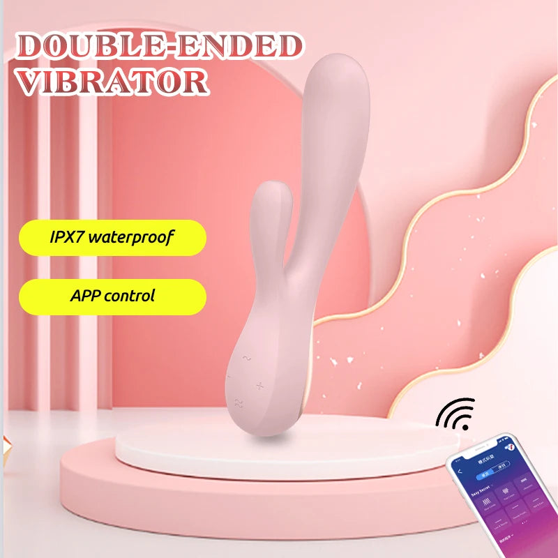 Satisfação-coelho vibrador para as mulheres, estimulação do clitóris, g estimulação spot, dupla vibração, brinquedo adulto
