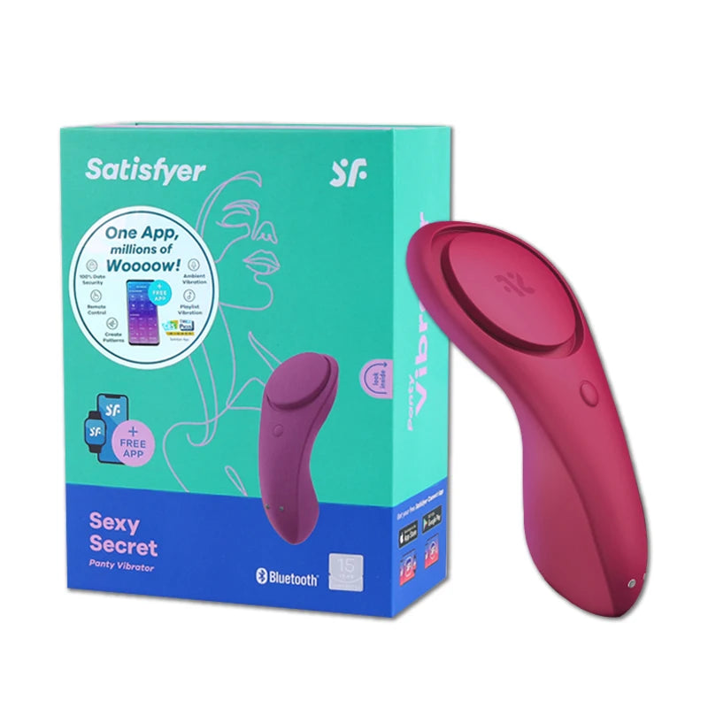 Satisfação sexy segredo silicone G-spot vibrador Portátil wearable APP controle remoto estimulador do clitóris UYO Sex Toys Para As Mulheres