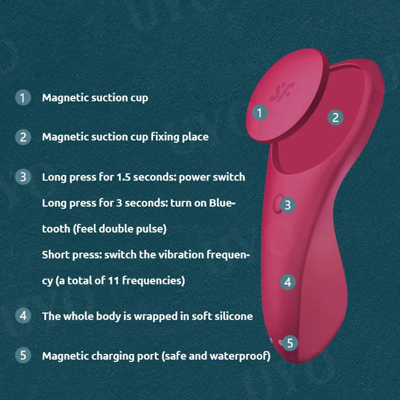Satisfação sexy segredo silicone G-spot vibrador Portátil wearable APP controle remoto estimulador do clitóris UYO Sex Toys Para As Mulheres