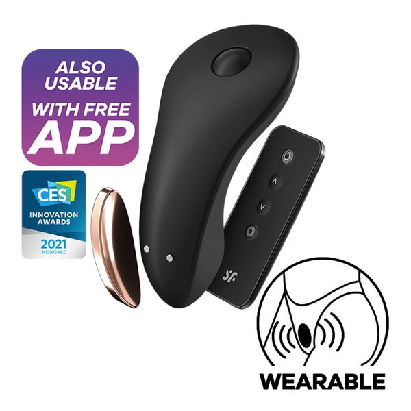 Satisfyer little secret connect app wearable vibrador magnético controle remoto estimulador do clitóris casal vibradores para mulheres uyo