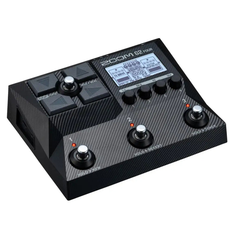 Zoom G2 Four G2X FOUR Processador multi-efeitos para guitarra Interface de áudio de 2 entradas / 2 saídas Modelagem de amplificador IR multicamadas