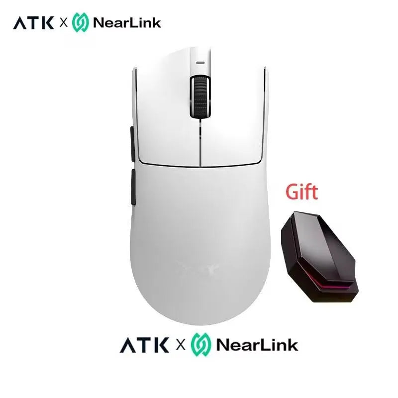ATK Blazing Sky X1 Pro Max Ultra ULTIMATE Mouse Três Modos Bluetooth Mouse Sem Fio Paw3950 8K Leve FPS E-sports Pc Gamer