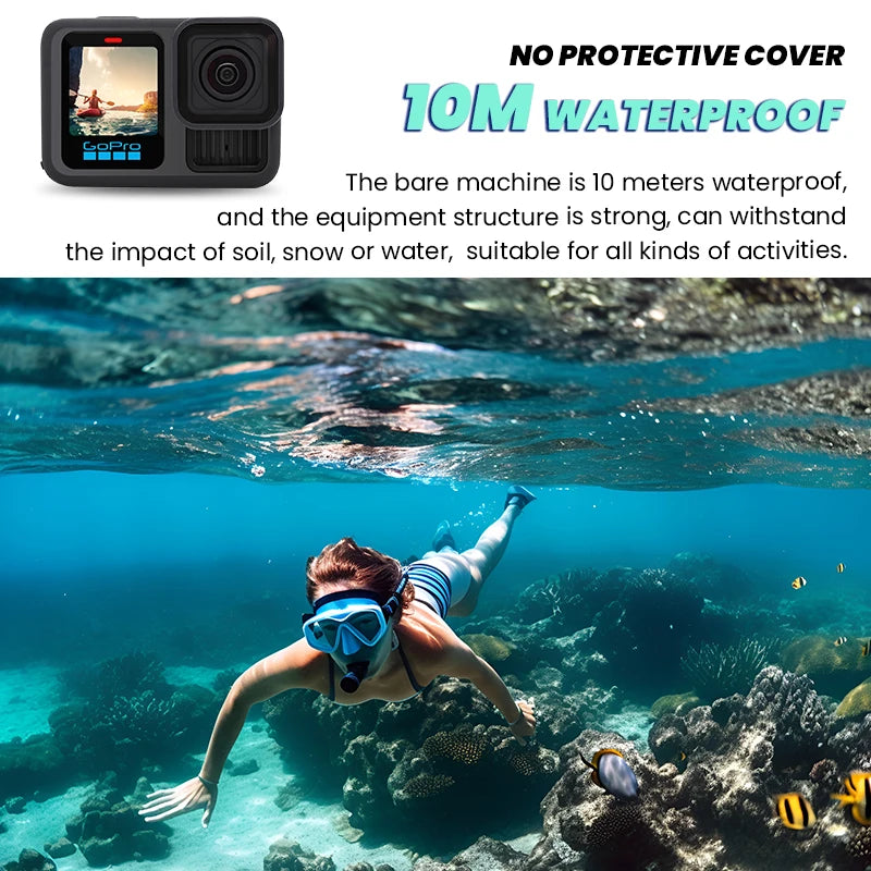 GoPro HERO13 Câmera de ação preta Go Pro 13 Câmera anti-vibração para ciclismo 5.3K