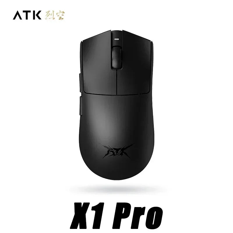 ATK Blazing Sky X1 Pro Max Ultra ULTIMATE Mouse Três Modos Bluetooth Mouse Sem Fio Paw3950 8K Leve FPS E-sports Pc Gamer