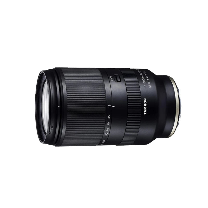 Tamron 18-300mm F3.5-6.3 Di III-A VC VXD APS-C Zoom padrão Autofoco Lente de câmera sem espelho para Sony 6400 ZVE10 18 300 3.5 6.3