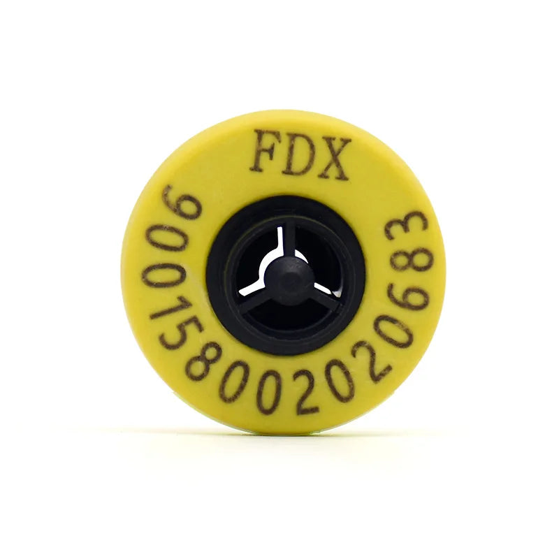 Animal Ear tag 134.2KHz ISO11785 Standard LF Passive RFID FDX-B ear tag for animal cattle sheep pig management