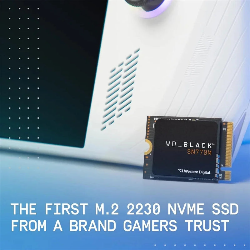 WD_BLACK WD SN770M M.2 2230 NVMe SSD Estado Sólido Interno 500GB 1TB 2TB Velocidade de Leitura de até 5150 MB/s para Dispositivos de jogos portáteis