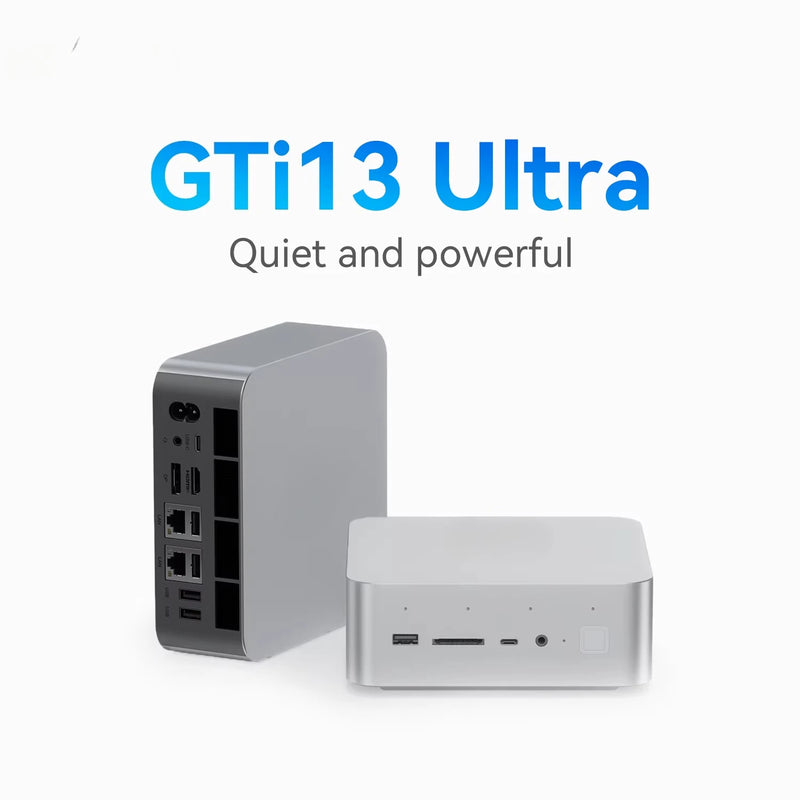 GTi13 Super Mini Computador Intel Core i9-13900HK Dual Channel DDR5 32g Memória M.2 PCIe 4.0 1TB Unidade de estado sólido embutida