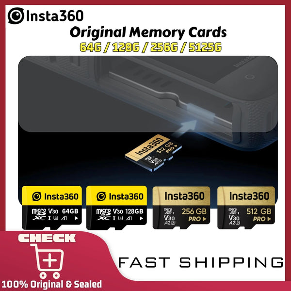 Cartões de memória para insta360 x4 x3 ace pro 2 cartão de memória 64g 128g 256g 512g para insta 360 acessórios