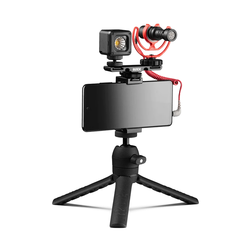 RODE-Filmmaking Kit para telefones celulares, som direcional, captador, reduzir o ruído de fundo